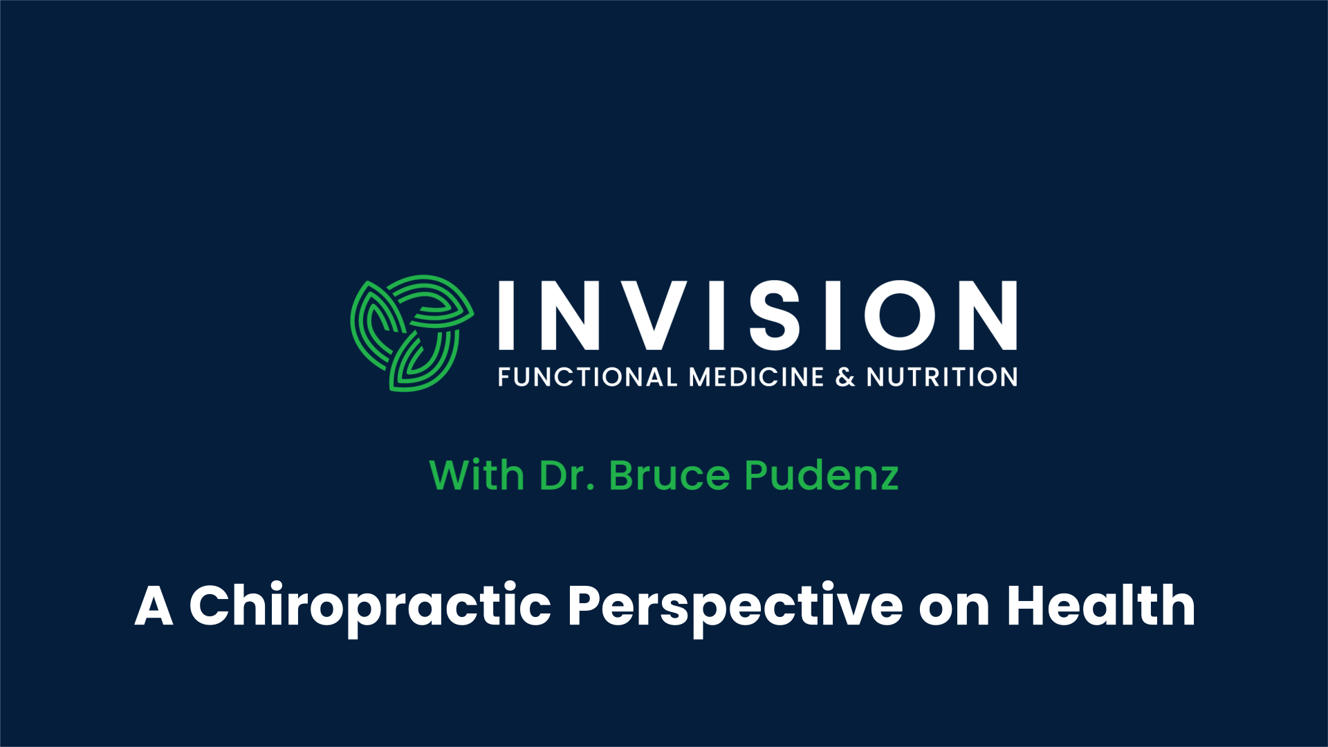 A Chiropractic Perspective on Whole-Person Health