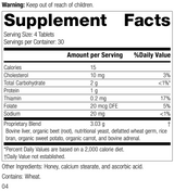 Cataplex® B-Core 120 Tablets Rev 04 Supplement Facts