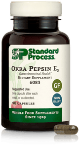 Okra Pepsin E3, 90 Capsules