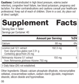 Adrenal Complex, 40 Tablets, Rev 05 Supplement Facts