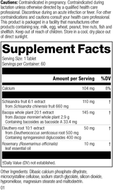 Bacopa Complex, Rev 01 Supplement Facts