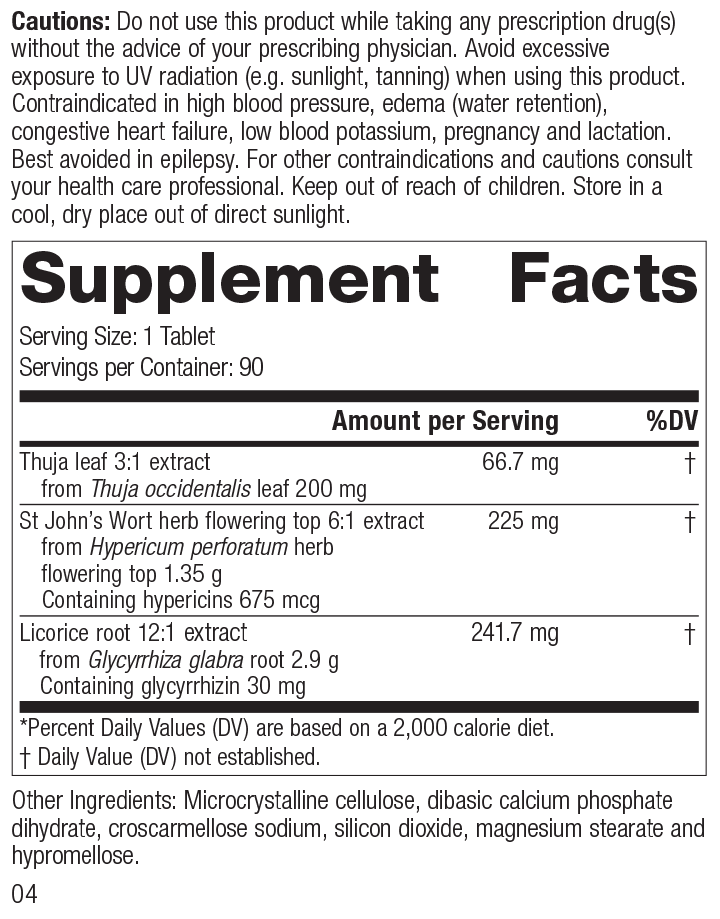 Viranon Rev 03 Supplement Facts